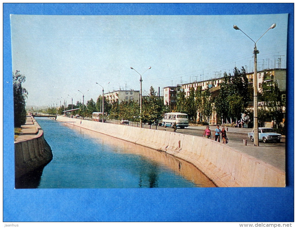 marshal Yeremenko street - bus - Kerch - 1977 - Ukraine USSR - unused - JH Postcards