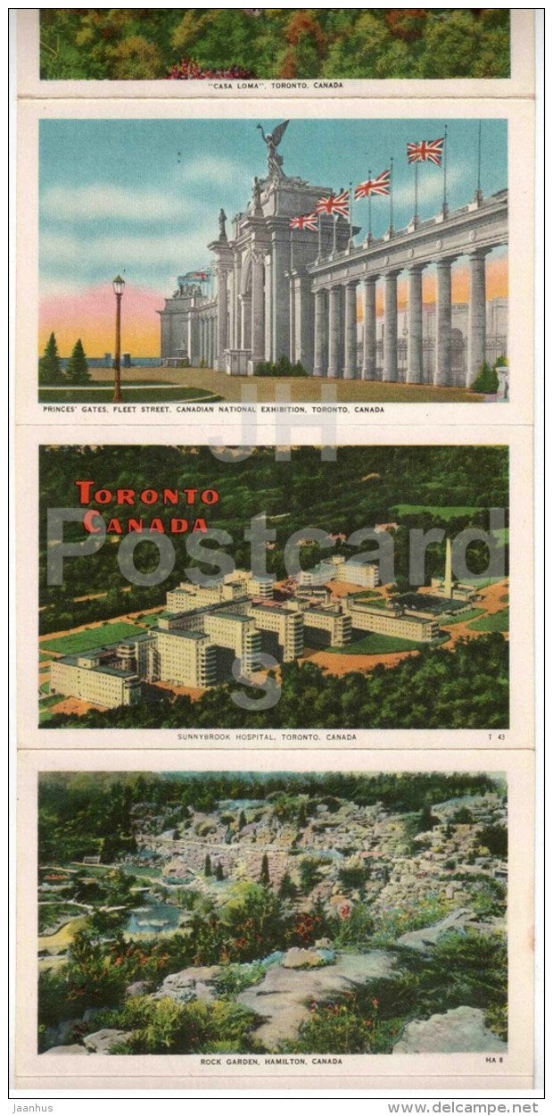 mini photo book - leporello - Views of Canada - sent from Canada to Estonia USSR 1958 - JH Postcards