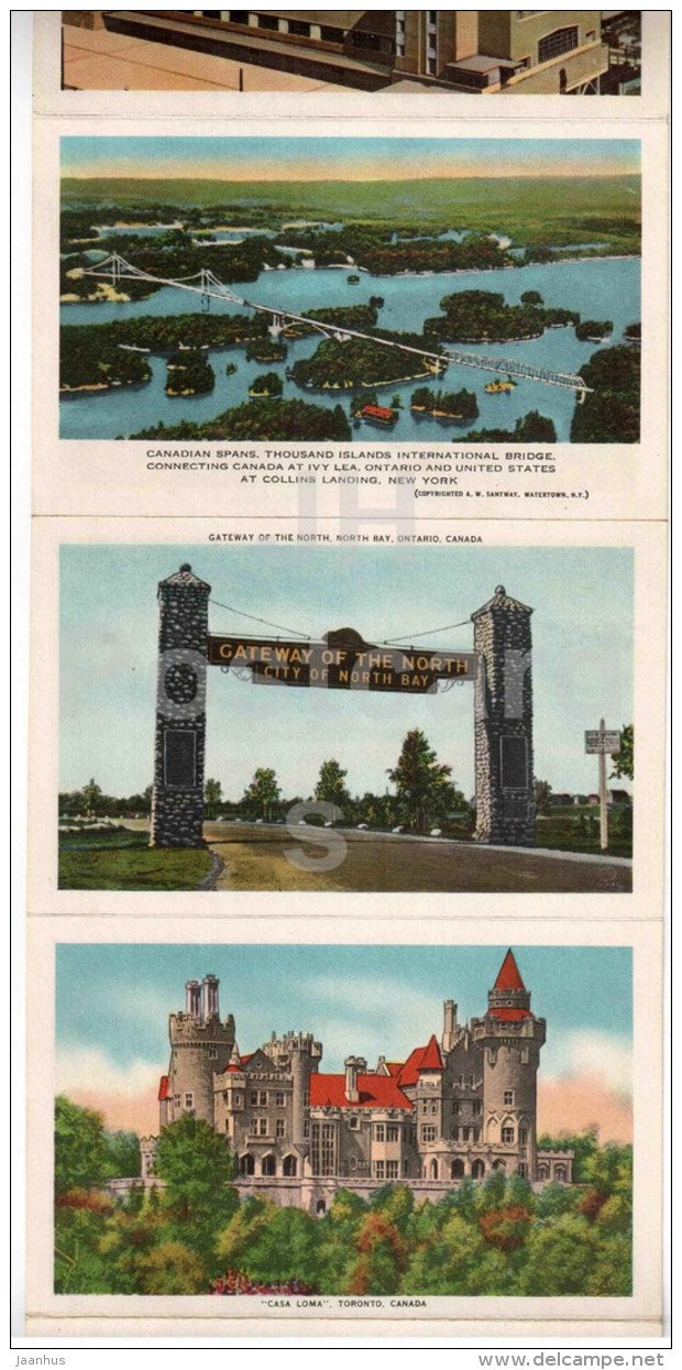 mini photo book - leporello - Views of Canada - sent from Canada to Estonia USSR 1958 - JH Postcards