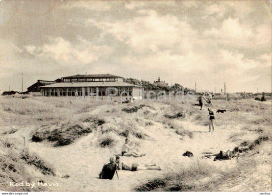 Rodby Havn - beach - old postcard - 1964 - Denmark - used - JH Postcards