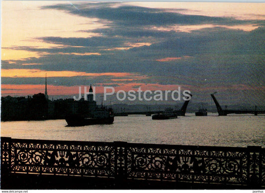 Leningrad - St Petersburg - White Nights - postal stationery - 1987  Russia USSR - unused - JH Postcards