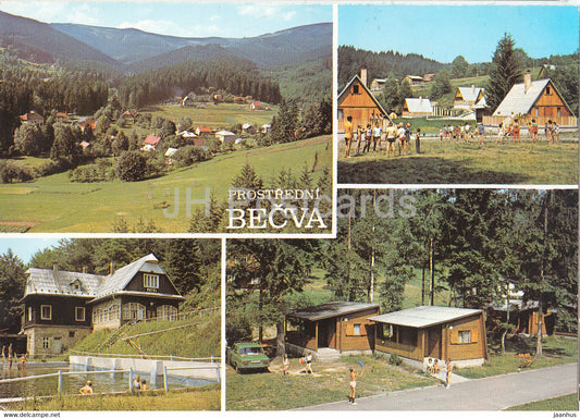 Prostredni Becva - Knehyne - recreation Center Vitkovice - hotel Skalikova - camping site - 1990 - Czech Republic - used - JH Postcards