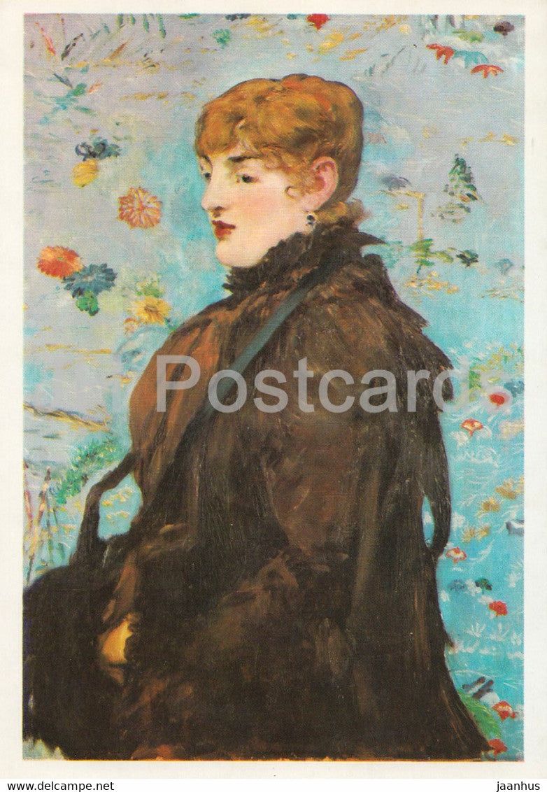 painting by Edouard Manet - Der Herbst (Mery) - French art - Germany DDR - unused - JH Postcards