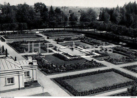 Oru Loss - Rosary in Oru park in front of greenhouse - REPRODUCTION - castle - Estonia - unused - JH Postcards