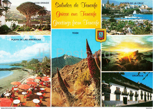 Saludos de Tenerife - Diversos aspectos - multiview - Tenerife - 211 - Spain - unused - JH Postcards