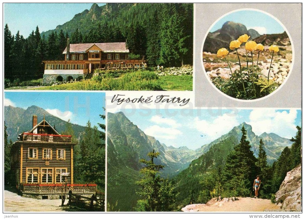 Studena valley - Slavkovsky stit - Svistovy stit - Vysoke Tatry - High Tatras - Czechoslovakia - Slovakia - used 1972 - JH Postcards