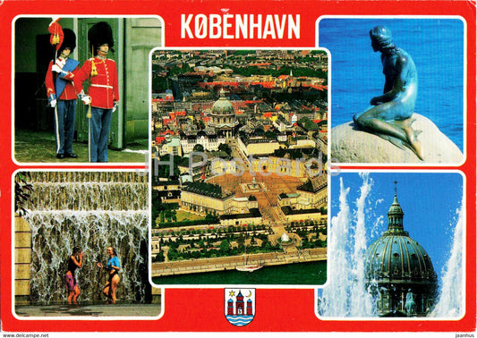 Copenhagen - multiview - T 122 - city views - Denmark - used - JH Postcards