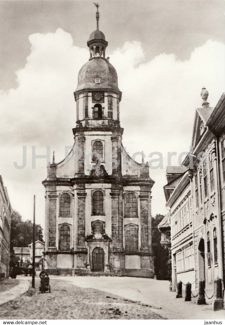 Steinweg um 1870 - Kreuzkirche - church - Waffenmuseum Suhl - DDR Germany - unused - JH Postcards