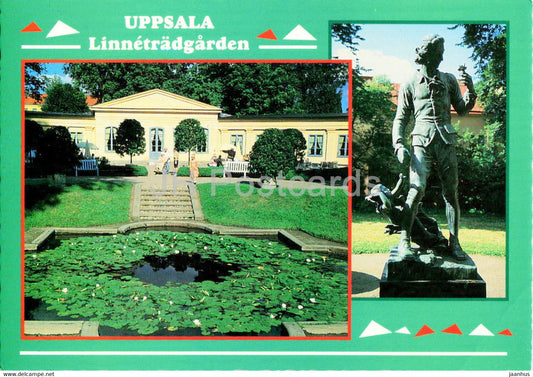 Uppsala - Linnetradgarden - sculpture - Sweden - unused - JH Postcards