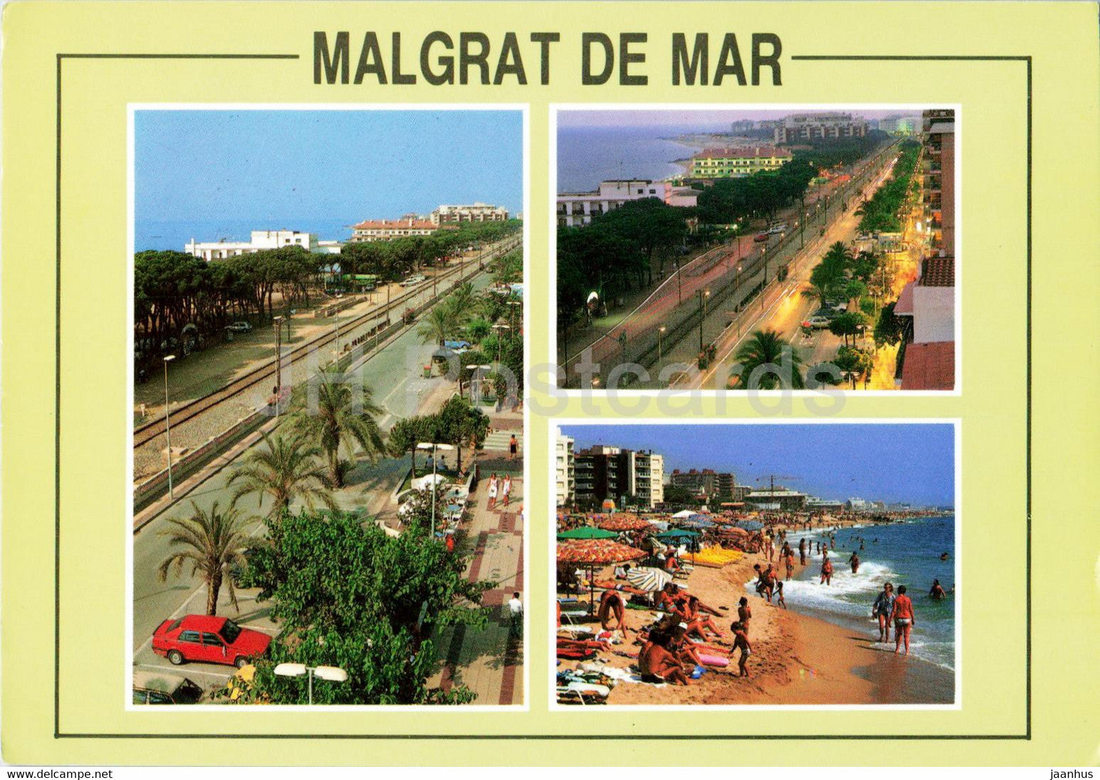 Malgrat de Mar - El Maresme - Varios Aspectos - multiview - 1454 - 1992 - Spain - used - JH Postcards