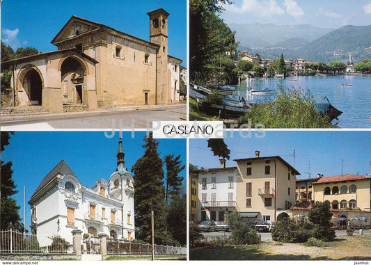 Caslano - Lago di Lugano - multiview - 11897 - Switzerland - used - JH Postcards