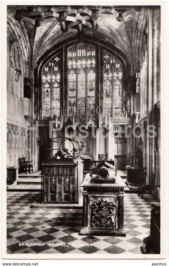 Warwick - Beauchamp Chapel - 219910 - United Kingdom - England - used - JH Postcards