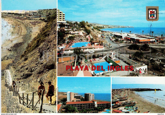 Playa del Ingles - Gran Canaria - Diversos aspectos - multiview - 694 - Spain - used - JH Postcards