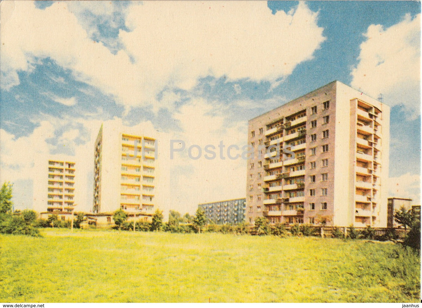 Riga - New Dwelling Houses in Jugla - old postcard - Latvia USSR - unused - JH Postcards