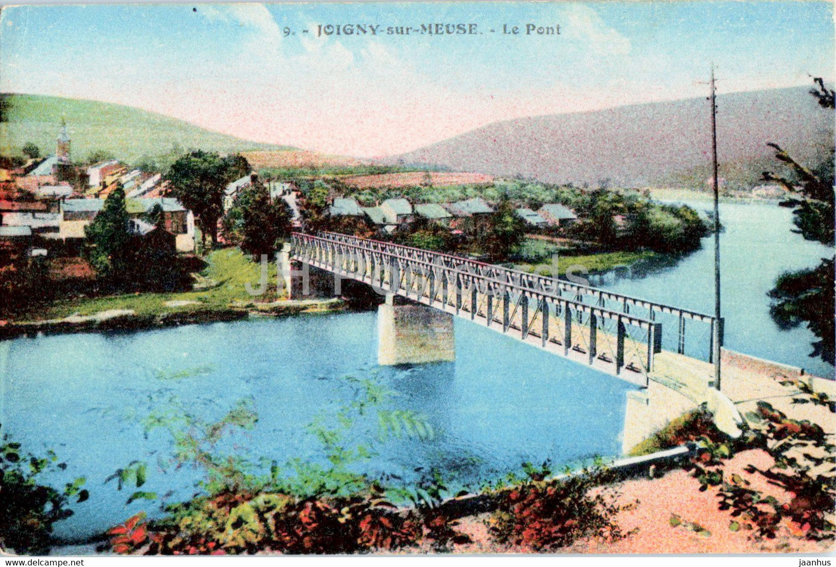 Joigny sur Meuse - Le Pont - bridge - 9 - old postcard - France - unused - JH Postcards