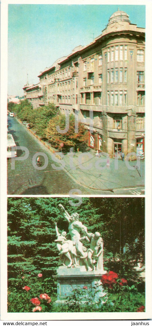 Odessa - Derybasivska Deribasovskaya Street - Laocoon sculpture - 1982 - Ukraine USSR - unused - JH Postcards