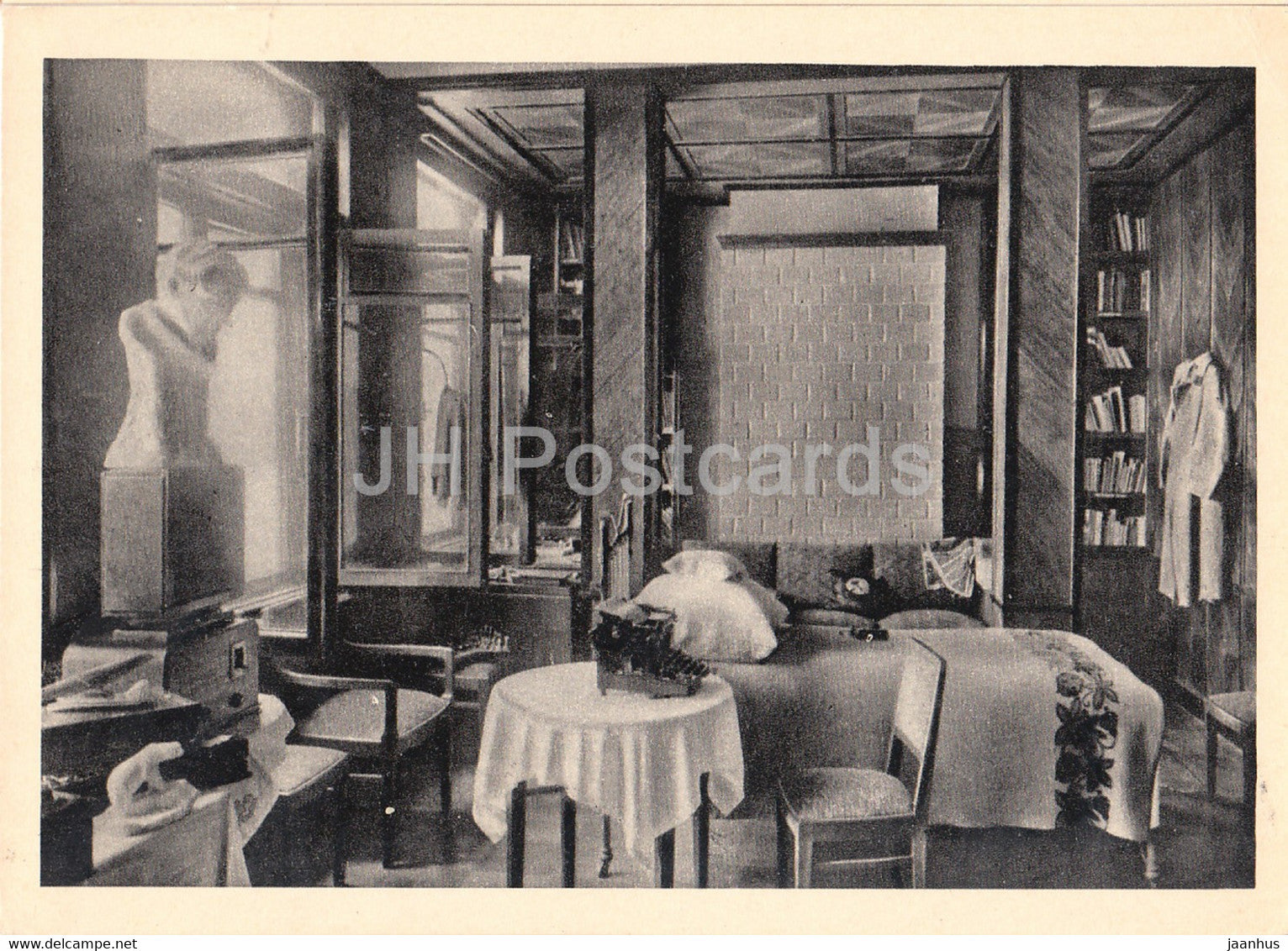 Soviet writer Nikolai Ostrovsky - Ostrovsky's personal room in the Sochi house - 1960 - Russia USSR - unused - JH Postcards