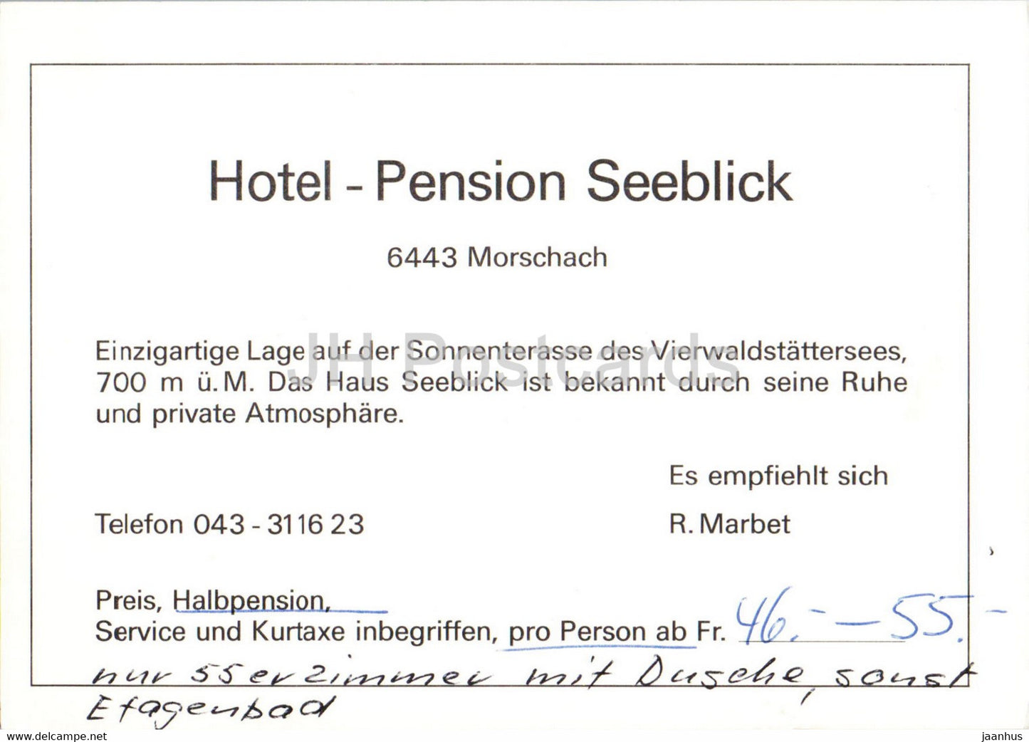 Morschach - Hotel Pension Seeblick - hotel - Switzerland - used