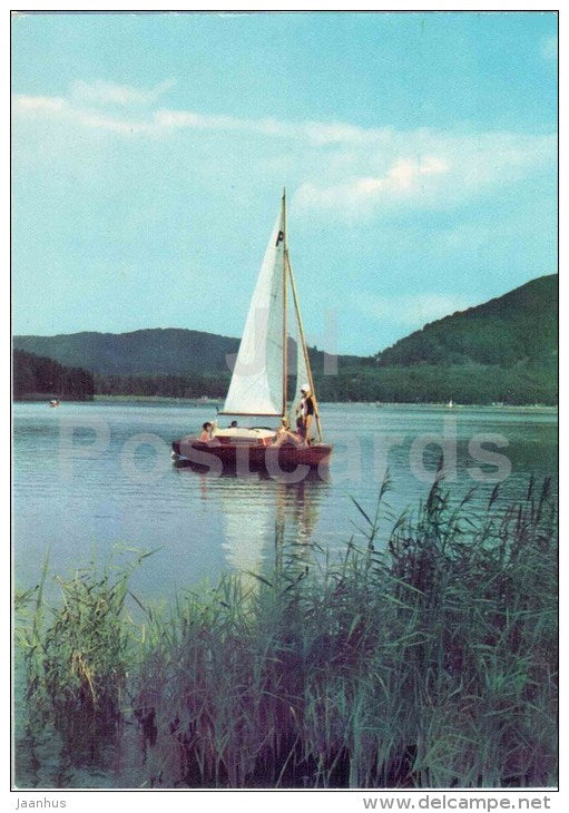 Doksy - Machovo jezero - Macha lake - sailing boat - Czechoslovakia - Czech - unused - JH Postcards