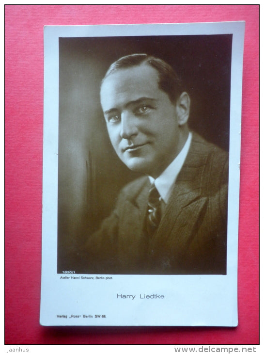 Harry Liedtke - german movie actor - film - Ross Verlag - 1820/1 - old postcard - Germany - unused - JH Postcards