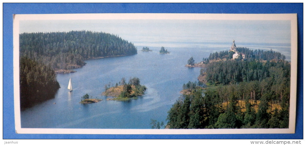 sailing boat - Valaam - Valamo - Karjala - Karelia - 1976 - Russia USSR - unused - JH Postcards