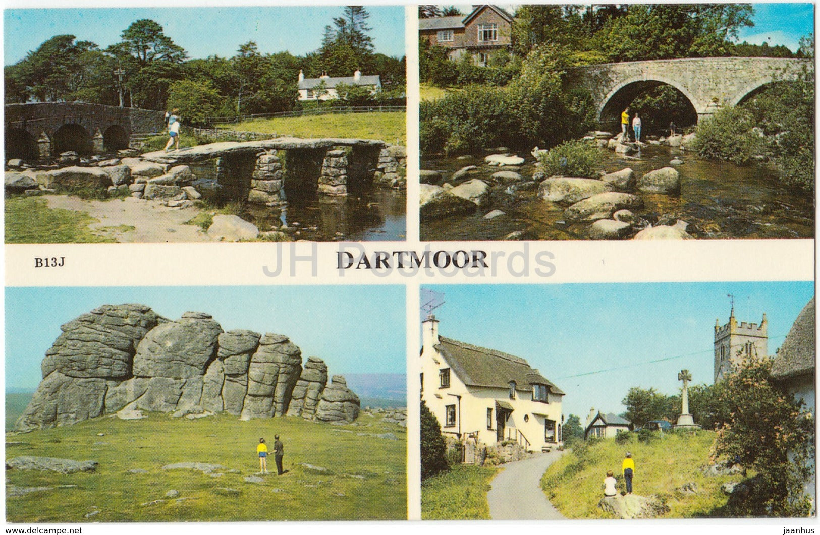 Dartmoor - multiview - B13J - United Kingdom - England - unused - JH Postcards