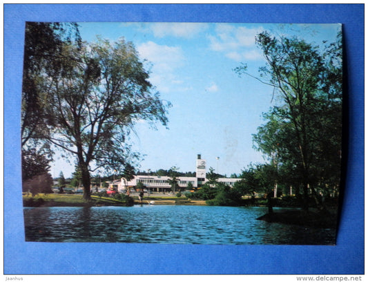 Central Park Duck Pond - Forssa - circulated in Finland 1979 - Finland - used - JH Postcards