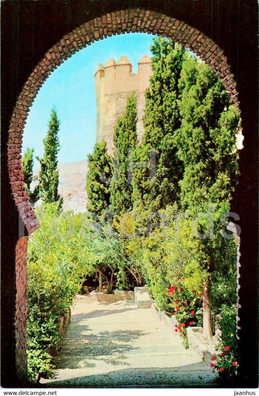 Almeria - Entrada a la Alcazaba - castle entrance - 10 - Spain - unused - JH Postcards