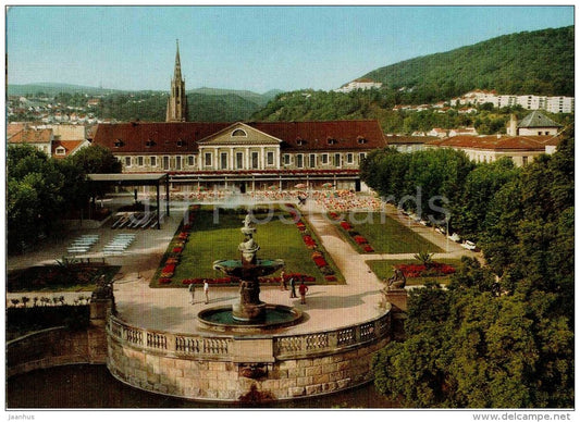 Bad Dürkheim an der Deutschen Weinstrasse - Oberer Kurpark und Kurhaus - Germany - 1974 gelaufen - JH Postcards