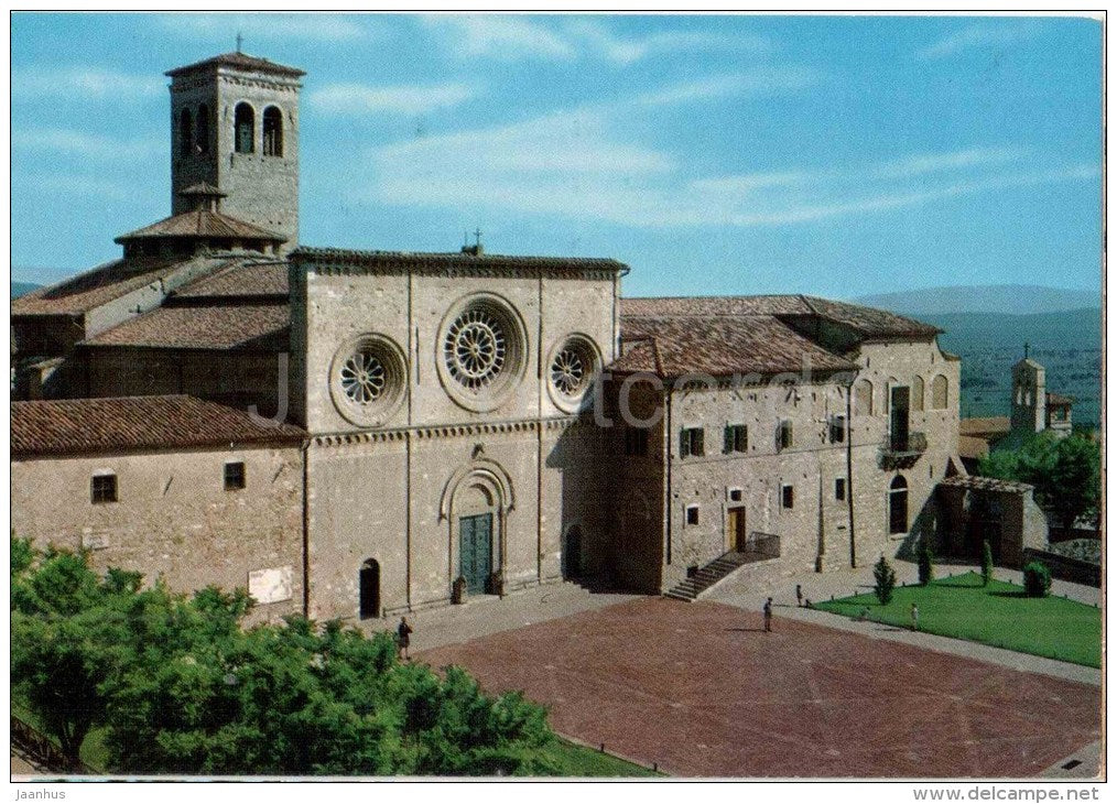 Chiesa Abbaziale di S. Pietro - Abbatial Church - Assisi - Perugia - Umbria - 308 - Italia - Italy - unused - JH Postcards