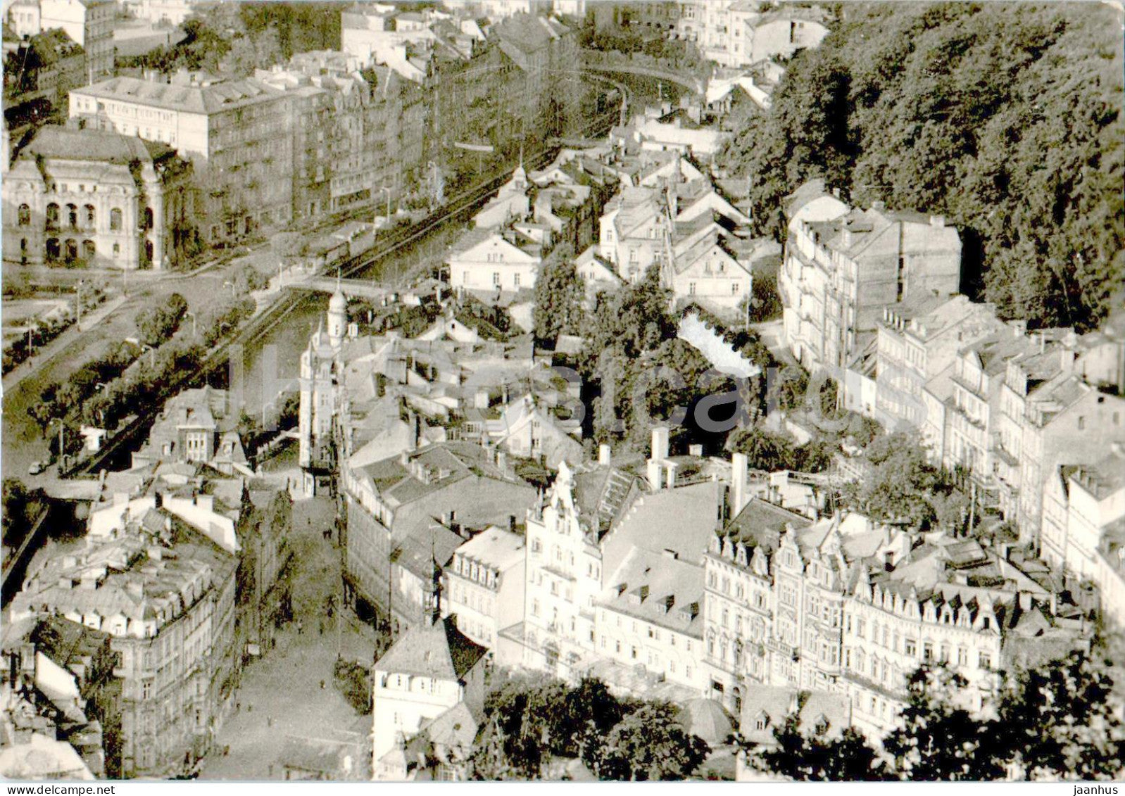 Karlovy Vary - Lazenska ctvrt - The Spa - 1964 - Czech Republic - Czechoslovakia - used - JH Postcards