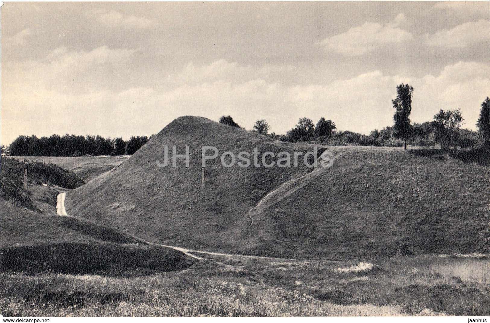 Voronich Hill - old Russian Fortress site - Pushkin Nature Reserve - 1968 - Russia USSR - unused - JH Postcards