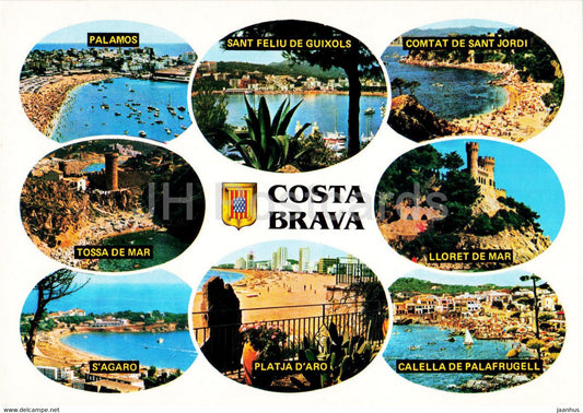 Costa Brava - Diversos Aspectos - Palamos - Tossa De Mar - Lloret de Mar - multiview - 22 - Spain - unused - JH Postcards