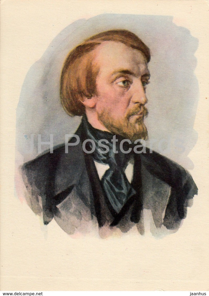 Russian Writer Vissarion Belinsky - Famous People - 1962 - Russia USSR - unused - JH Postcards