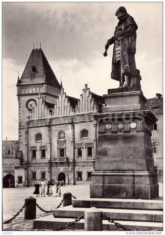 Zizka Square - Tabor - 1959 - Czech Republic - Czechoslovakia - unused - JH Postcards