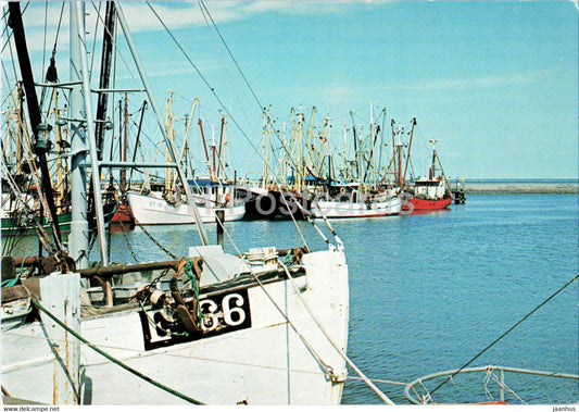Romo - Roemo seaport - boat - ship - Denmark - unused - JH Postcards