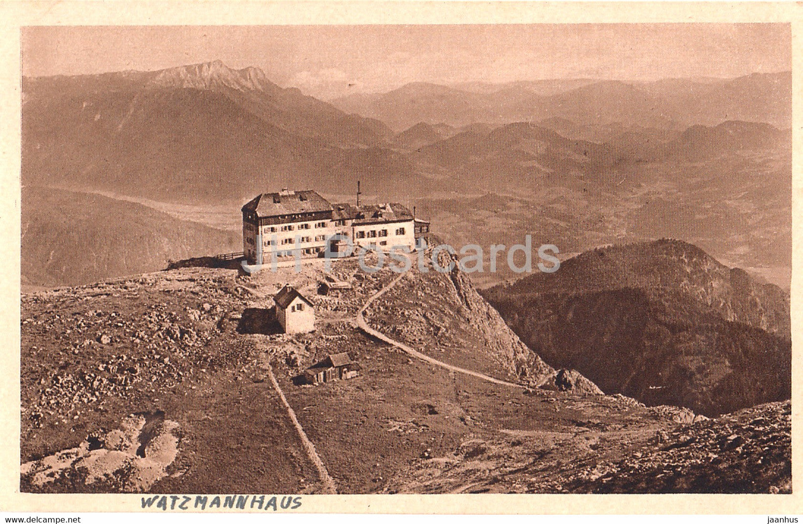 Watzmannhaus 1930 m - 107 - old postcard - Germany - unused - JH Postcards