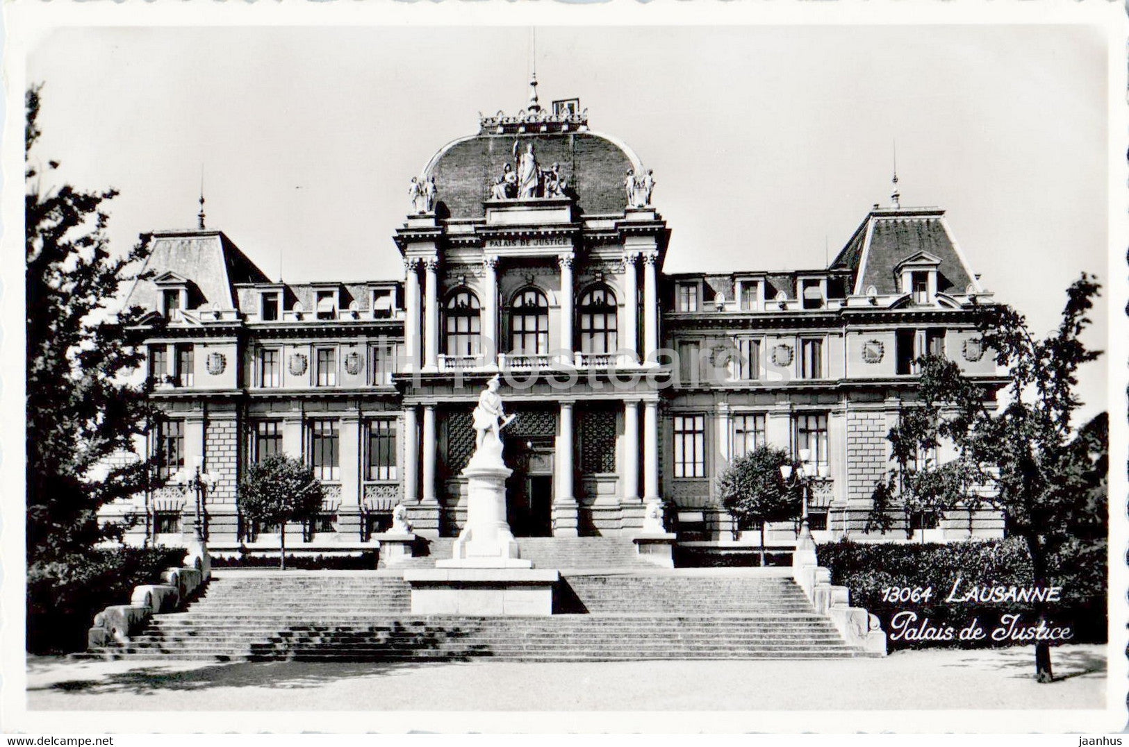 Lausanne - Palais de Justice - 13064 - 1947 - old postcard - Switzerland - used - JH Postcards