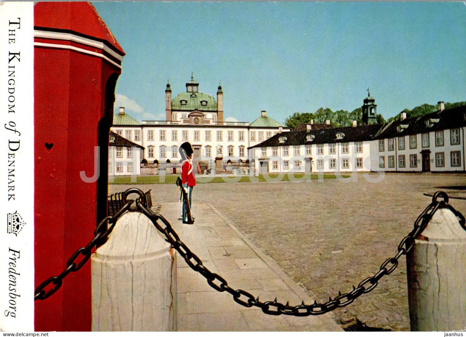 Fredensborg Palace - guard - castle - T 36 - Denmark - used - JH Postcards