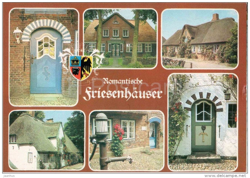 Romantische Friesenhäuser - Slho 591 - Germany - 1989 gelaufen - JH Postcards