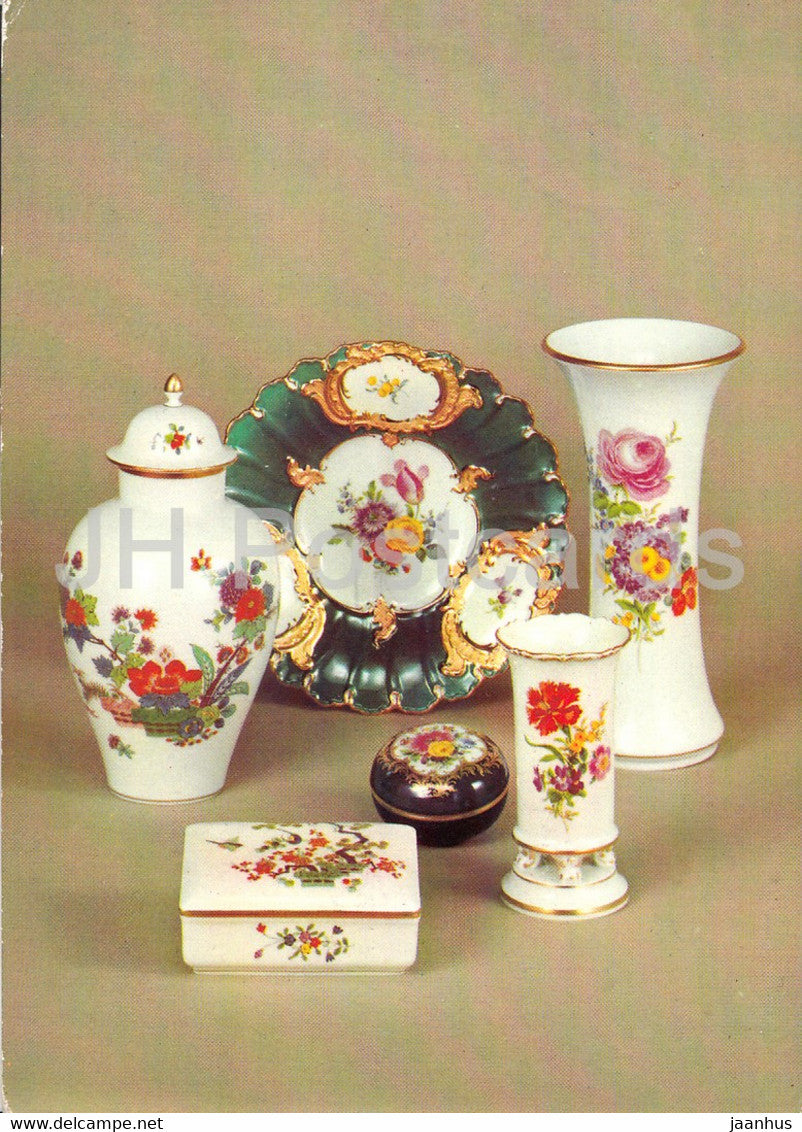 Schauhalle Porzellansammlung - Meissen - porcelain - 1985 - Germany DDR - used - JH Postcards