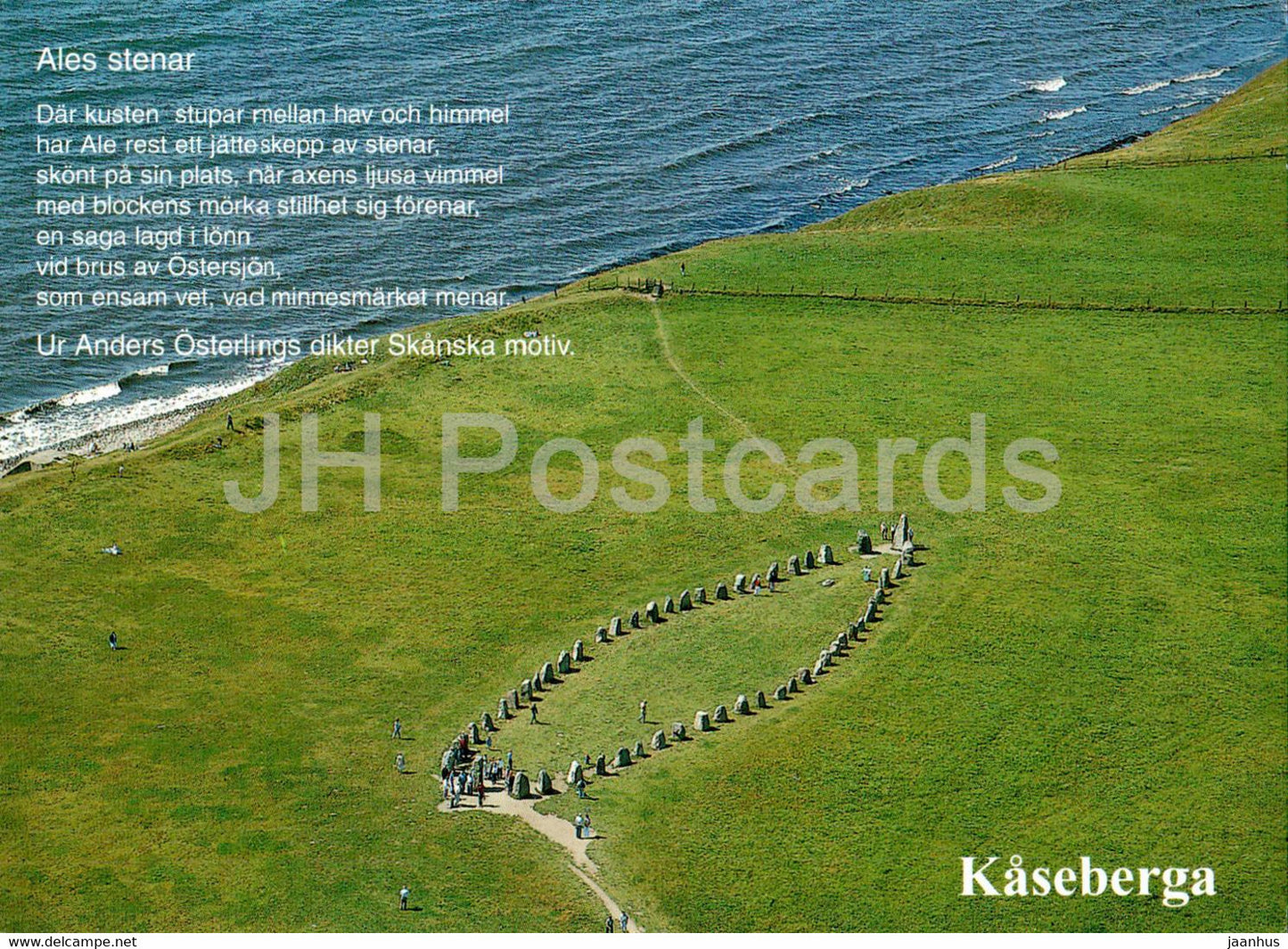 Kaseberga - Ales Stenar - ancient world - 7162 - Sweden - unused - JH Postcards