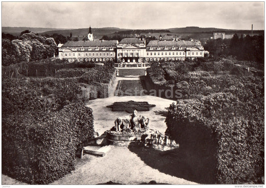 Palace of the Czechoslovak Writers Union - Dobris - 1959 - Czech Republic - Czechoslovakia - unused - JH Postcards