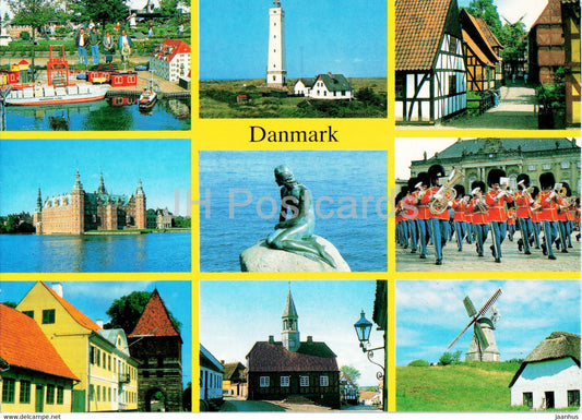 Legoland - Amalienborg - Stege - Ebeltoft - Langeland - multiview - 1981 - Denmark - used - JH Postcards