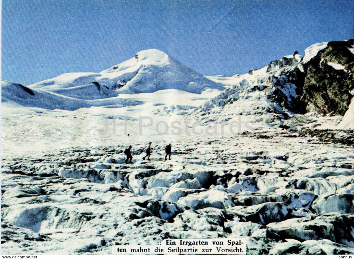 Nadel Faden Fingerhur - gletscher - glacier - Switzerland - unused - JH Postcards