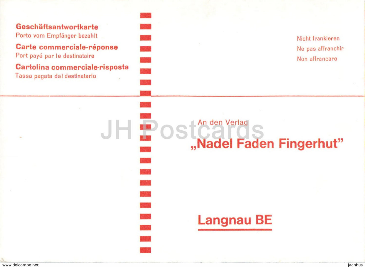 Nadel Faden Fingerhur - Gletscher - Gletscher - Schweiz - unbenutzt