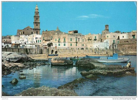 scorcio caratteristico - characteristic sight - boat - Monopoli - Bari - Puglia - 93/I 973 - Italia - Italy - unused - JH Postcards