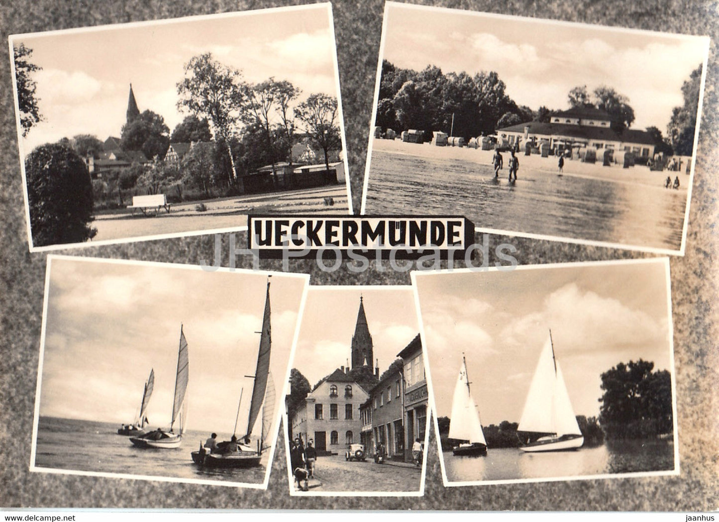 Ueckermunde - sailing boat - 1966 - Germany DDR - used - JH Postcards