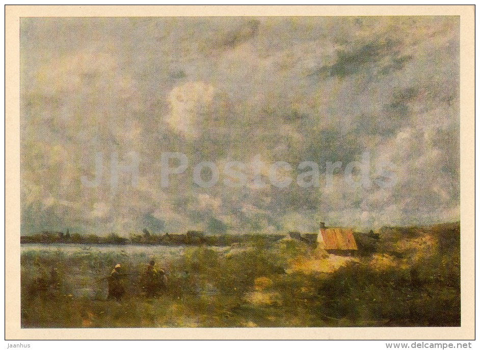 painting by Camille Corot - Tempete . Cote du Pas de Calais , 1860 - French art - 1975 - Russia USSR - unused - JH Postcards