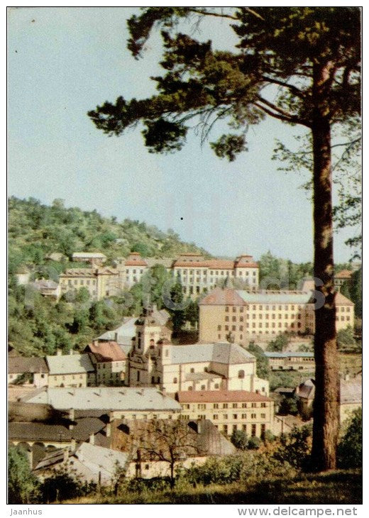 Banska Stiavnica - city - Czechoslovakia - Slovakia - used 1961 - JH Postcards